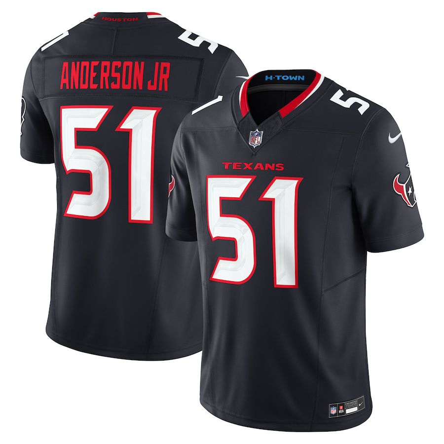 Men Houston Texans 51 Will Anderson Jr. Nike Navy Vapor F.U.S.E. Limited NFL Jersey